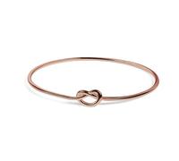 HARJJME Braccialetto in argento placcato oro 14 carati, per donne e uomini, regolabile, con ciondolo a forma di nodo d'amore, per coppie, bracciale alla moda, regalo per ragazze adolescenti, Medium