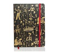 HARLEM CANDLE CO. Taccuino in pelle vegana per scrivere, 300 pagine di carta a righe - regalo di scrittura - perfetto per ufficio, poeti, viaggi - (21,6 x 15,2 cm) (nero