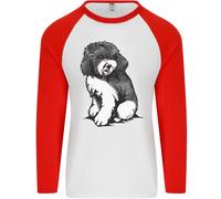 Harlequin Barboncino Schizzo Uomo L/S Baseball T-Shirt