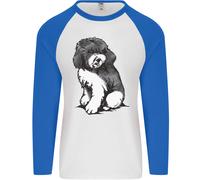 Harlequin Barboncino Schizzo Uomo L/S Baseball T-Shirt