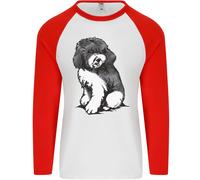 Harlequin Barboncino Schizzo Uomo L/S Baseball T-Shirt