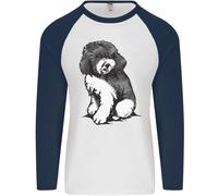 Harlequin Barboncino Schizzo Uomo L/S Baseball T-Shirt