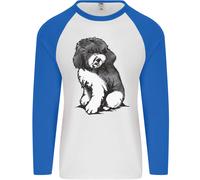 Harlequin Barboncino Schizzo Uomo L/S Baseball T-Shirt