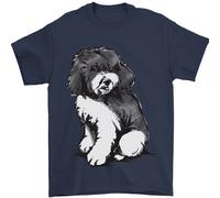 Harlequin Barboncino Schizzo Uomo T-Shirt 100% Cotone