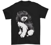 Harlequin Barboncino Schizzo Uomo T-Shirt 100% Cotone