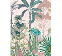 Harlequin Carta da parati panoramica Floreana - Bleached Coral/ Succulent/ Fig Leaf