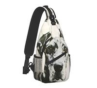 Harlequin Great Dane Outdoor Crossbody Borsa a tracolla per zaino da escursionismo unisex per giovani adulti
