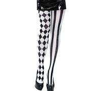 Harlequin Collant Giullare Costume Halloween Clown Medievale Adulti Festa