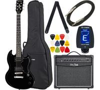 Harley Benton DC-200 BK Student Serie Bundle