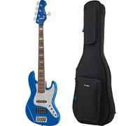 Harley Benton Enhanced MJ-5EB Lake Bl w/Bag