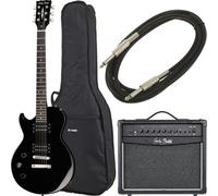 Harley Benton SC-200LH BK Student Ser Bundle