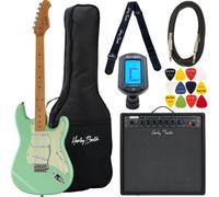 Harley Benton ST-62CC MN Seafoam Gree Bundle