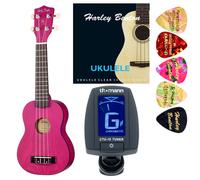 Harley Benton UK-12 Stain Ash Purple Bundle