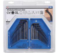 BGS Do it yourself Set di chiavi angolari, in pollici/metriche, ad esagono incassato, 30pz. Quantità:1