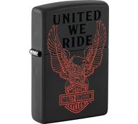 Zippo Accendino Harley Davidson Uniti Abbiamo Ride Edizione IN Nero Antivento