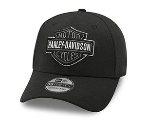 HARLEY-DAVIDSON 39THIRTY - Berretto da baseball con logo tonale, nero, L