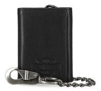 Harley-Davidson Bar & Shield Core Pebble Chain Portafoglio Tri-Fold da uomo, nero, Nero, 3.1" x 4.4"
