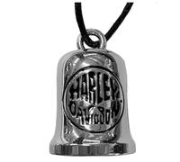 Harley-Davidson Campanello per moto H-D con teschio Willie G, nero su argento