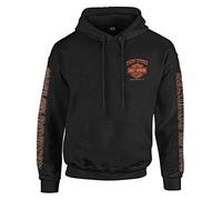 Harley-Davidson Felpa con cappuccio da uomo Eagle Piston a maniche lunghe, colore nero, 30299949