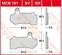 Harley Davidson FLHRC 1690 ABS 2011-2013 TRW Sv Serie Sindered Pastiglie Freno