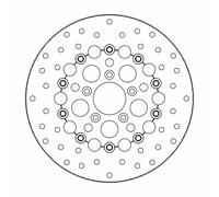 Harley Davidson FLHTC 1690 ABS 2011-2012 Disco Del Freno Anteriore Moto Masters