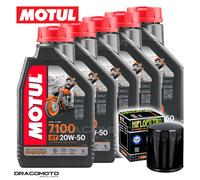 Harley-Davidson FLRT Freewheeler 2018- Tagliando Olio Motul 7100 20W-50 4T 5 ...