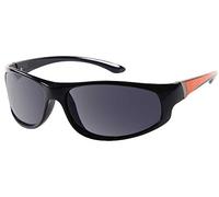 HARLEY-DAVIDSON FOOTWEAR Harley-Davidson Mens Kickstart Sunglass Shiny Black/Orange Grey Lens Hdv006blk-3, Occhiali Uomo, Olivastro, Taglia Unica