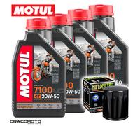 Harley-Davidson FXCW Rocker JJ 2008-2010 Tagliando Olio Motul 7100 20W-50 4T ...