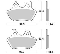 Pastiglie Anteriore SBS 826HS per Harley Davidson CU 1584 FLHT Electra Glide