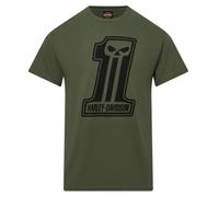 Harley-Davidson Herren T-Shirt Dark Trait Military Green Logo Jersey 40294859