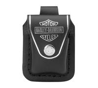 Harley Davidson Lighter Pouch nero Zippo astuccio borsa accendino