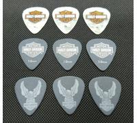 HARLEY-DAVIDSON MOTOR CYCLES Guitar Pick 3 Types 9 Pick Set nuovo con...