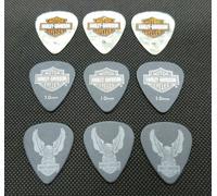 HARLEY-DAVIDSON MOTOR CYCLES Guitar Pick 3 Types 9 Pick Set nuovo con trackin...