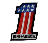 Harley Davidson Patch #1 Red / White / Blue SM (Small) Toppa Distintivo Emblema