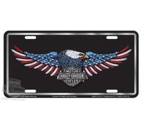 Harley-Davidson Patriotic Eagle Stamped Metal Tag Front Plate