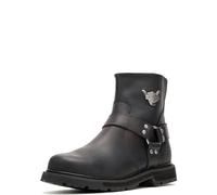 Harley-Davidson Rambert Leather Motorcycle Casual Harness Boot, Stivali da Motocicletta Uomo, Nero, 44 EU
