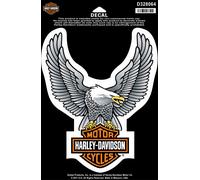 Harley Davidson Set Adesivi / Modello Upwing Eagle Argento #D328064