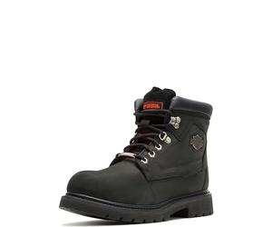 HARLEY-DAVIDSON Stivali da moto da uomo Badlands, Nero, 43 EU