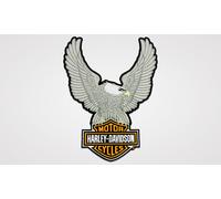 Harley-Davidson Toppa/Stemma " Argento EAGLE Bar&shield " 8011604
