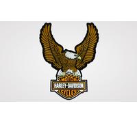 Harley-Davidson Toppa/Stemma " Marrone EAGLE Bar&shield " 8011628