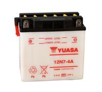 YUASA YUASA Batteria YUASA convenzionale senza acid pack - 12N7-4A Batteria senza pacco acido, taglia 135 mm