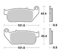Sbs 807hhs 807h.hs Sintered Brake Pads Marrone