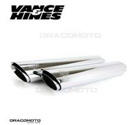 Harley FXDWG 1584 ABS Dyna Wide Glide 2012 Twin Slash Scarico Vance&Hines 168...