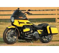 Harley M8 Street Fat Bob Low Rider Sport Glide FXRT Borse Da Sella Clamshell