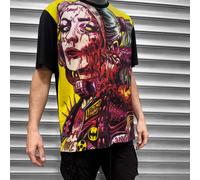 Harley Quinn Batman Joker Arkham Asylum Dark Knight Uomo Pannello T Shirt Comic