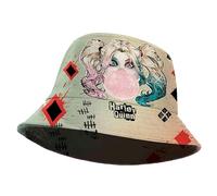 Harley Quinn Mad Love-Cappello Bambino Bucket, Beige, 25 x 15 cm