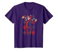 Harley Quinn Pow Pow Maglietta, Bambini, Viola, 10 Anni