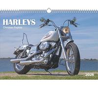 Harleys 2026 - Wand-Kalender - 42x29,7 - Motorrad: Wandkalender A3