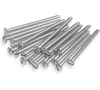 Harlington Group Confezione da 10 viti M3,5 x 50 mm lunghe per macchine elettriche per interruttore della luce e prese a spina, zincate luminose fai da te 5,1 cm placcate testa scanalata