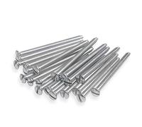 Harlington Group - Set di 40 viti miste M3.5 da 35 mm, 40 mm, 50 mm e 75 mm, viti assortite per interruttore della luce e prese a spina, placcata in zinco brillante fai da te